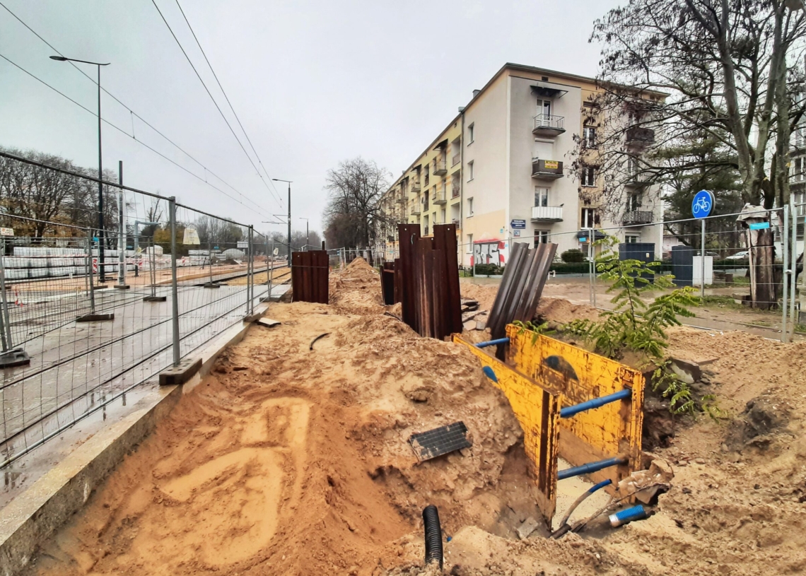 Remont ul. Wojska Polskiego zakończy się dopiero wiosną [ZDJĘCIA + WIDEO]