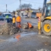 Utrudnienia na DK74 w Sulejowie z powodu uszkodzenia wodociągu 7 Utrudnienia na DK74 w Sulejowie