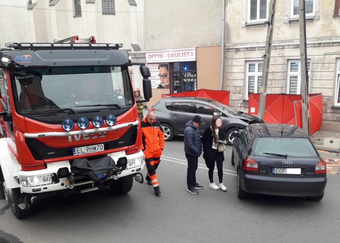 Wypadek śmiertelny na Wojska Polskiego w Piotrkowie