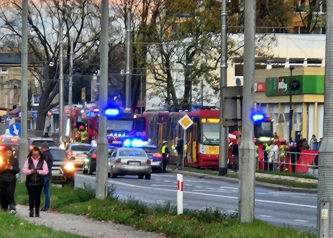 potrącenie pieszej przez tramwaj
