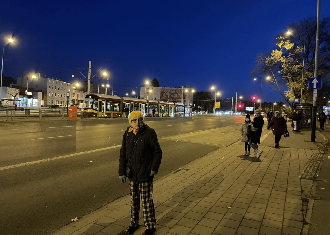 Zatrzymanie ruchu tramwajowego na ul. Zgierskiej przy ul. Dolnej