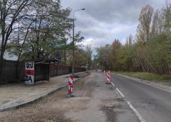remont ulicy Złotno