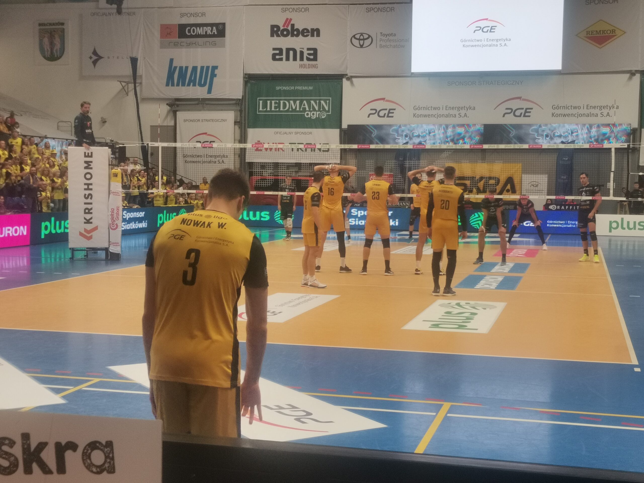 PGE GiEK Skra Bełchatów przegrywa w Hali Energia
