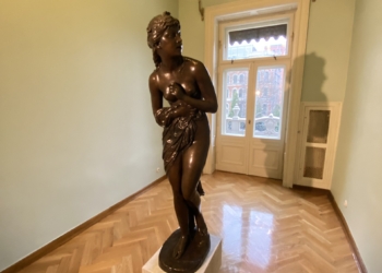 Pistacjowy saloniku Leonii Poznańskiej w Muzeum Miasta Łodzi. Foto - Agata Zielińska