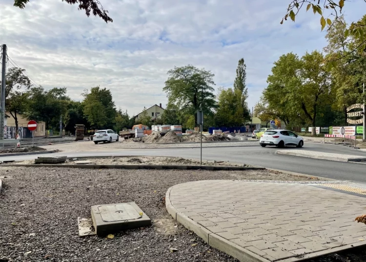 W nocy (10/11 listopada) zmieni się organizacja ruchu na modernizowanej ul. Krakowskiej 1 modernizowanej ul. Krakowskiej
