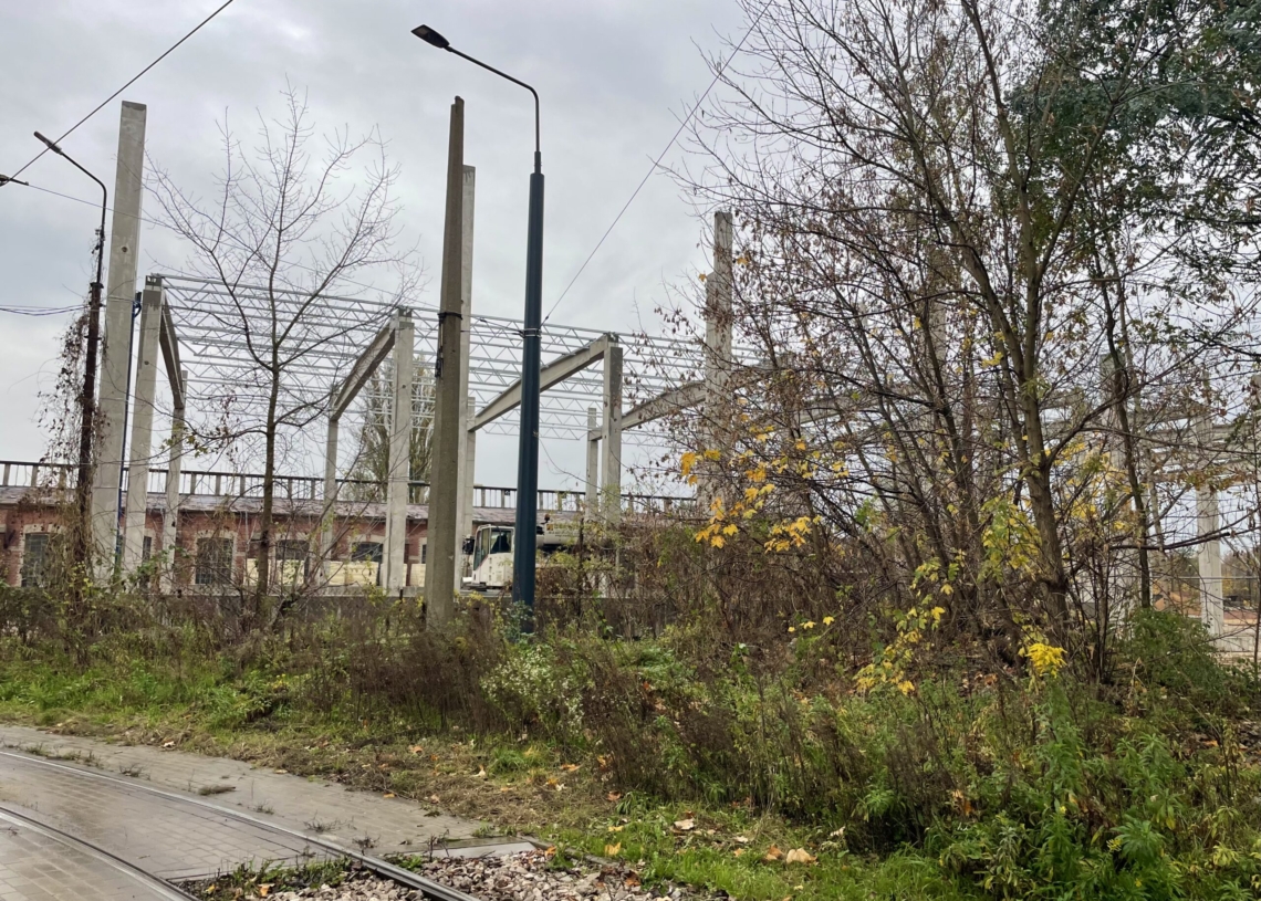 Na Helenówku powstaje nowa hala przyszłego Zakładu Techniki MPK-Łódź