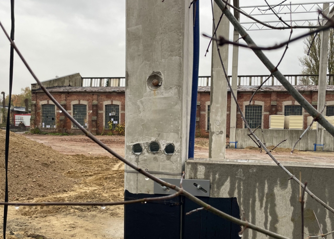 Na Helenówku powstaje nowa hala przyszłego Zakładu Techniki MPK-Łódź