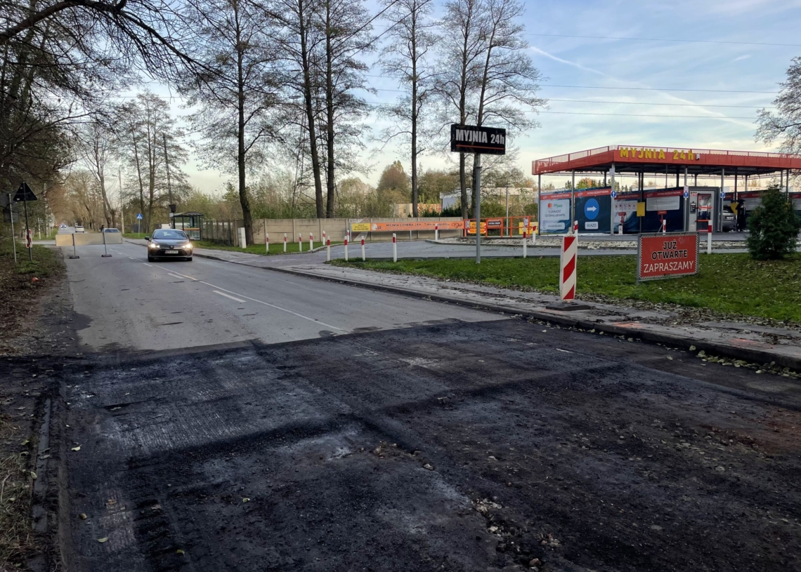 Remont ul. Złotno. Sfrezowano część starej nawierzchni [ZDJĘCIA + WIDEO]