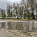 Ogromne rozlewisko na Teofilowie. Zalana część ulicy Lnianej 10 rozlewisko na Teofilowie
