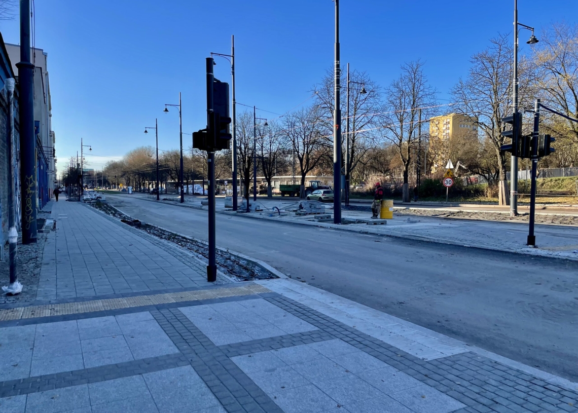 Modernizacja ul. Północnej. Od nocy z soboty na niedzielę jazda tylko południową nitką, a w grudniu mają powrócić tramwaje