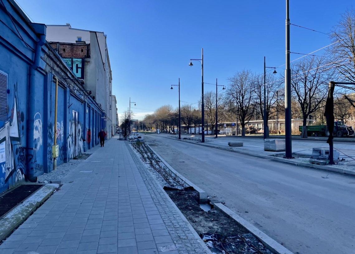 Modernizacja ul. Północnej. Od nocy z soboty na niedzielę jazda tylko południową nitką, a w grudniu mają powrócić tramwaje