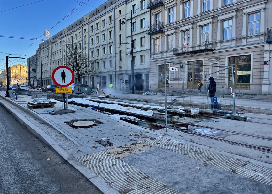 Modernizacja ul. Północnej. Od nocy z soboty na niedzielę jazda tylko południową nitką, a w grudniu mają powrócić tramwaje