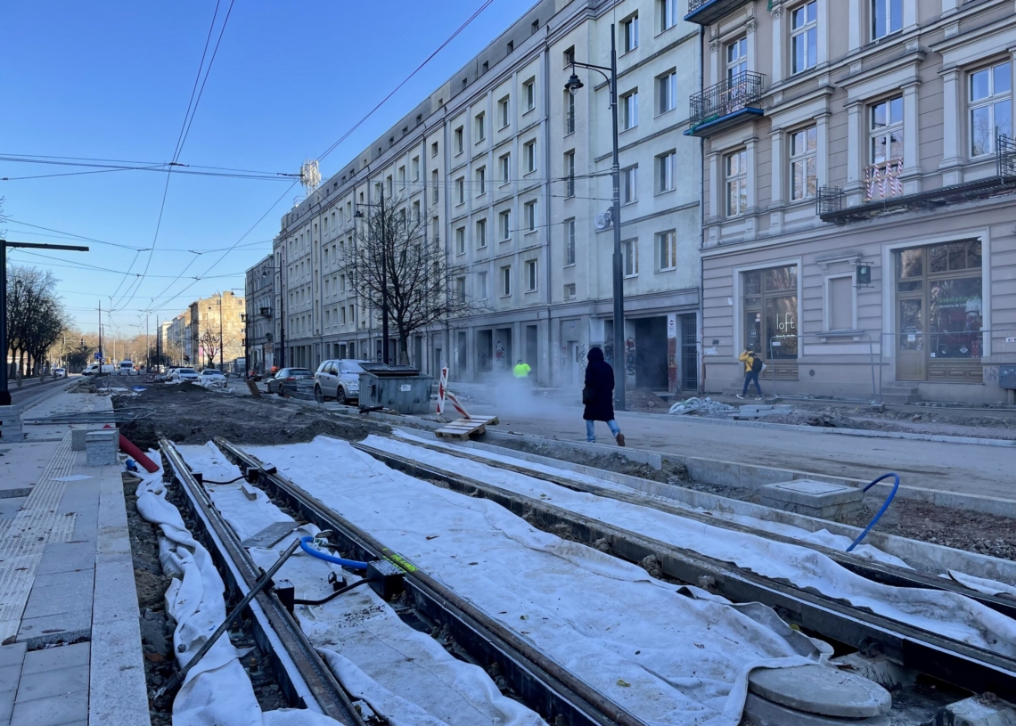 Modernizacja ul. Północnej. Od nocy z soboty na niedzielę jazda tylko południową nitką, a w grudniu mają powrócić tramwaje