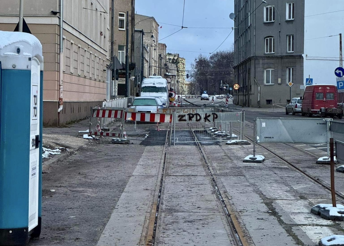 Po 2 latach odtworzono torowisko na ul. Franciszkańskiej