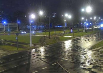 zatrzymanie ruchu tramwajowego na ul. Aleksandrowskiej