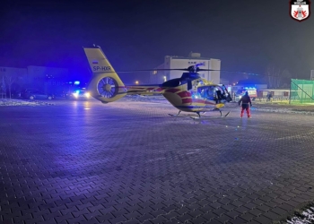 Lotnicze Pogotowie Ratunkowe. Foto: OSP powiatu wieluńskiego