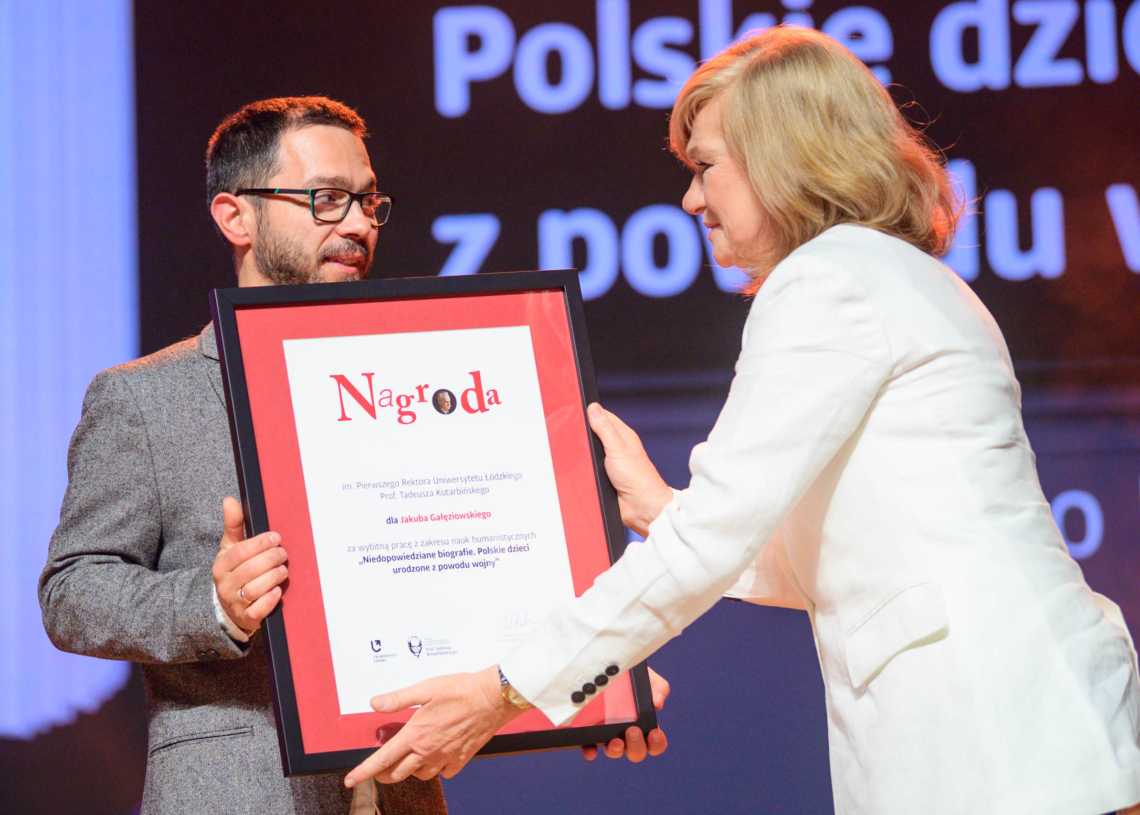 Nagrodę im. Tadeusza Kotarbińskiego otrzymał Jakub Gałęziowski