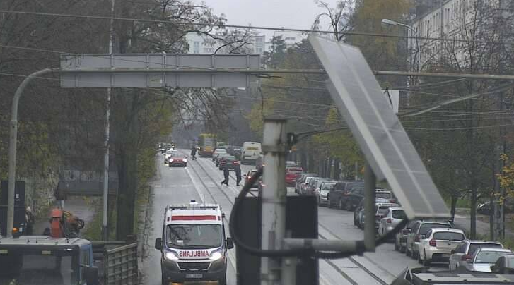Zatrzymanie ruchu tramwajowego na ul. Tramwajowej. Linia 12 kursuje objazdem 1 zatrzymanie ruchu tramwajowego na ul. Tramwajowej