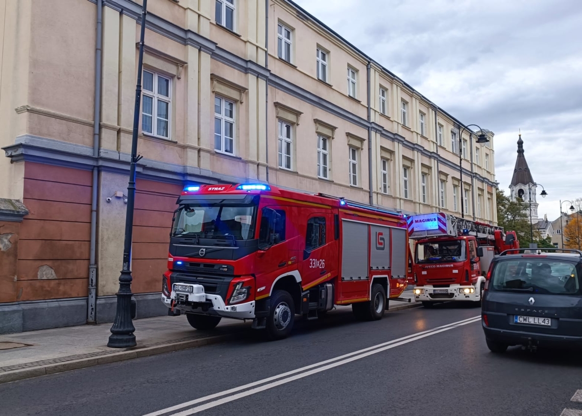 Pożar na poczcie w Piotrkowie