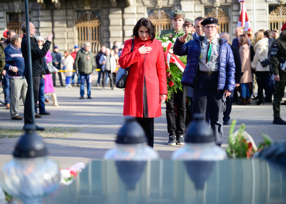 105. rocznica odzyskania niepodległości przez Polskę - uroczystości w Łodzi