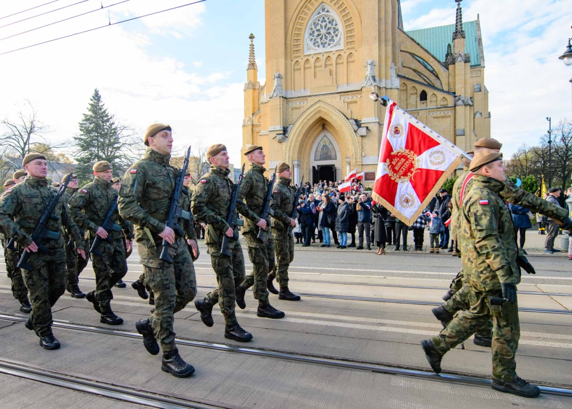 105. rocznica odzyskania niepodległości przez Polskę - uroczystości w Łodzi