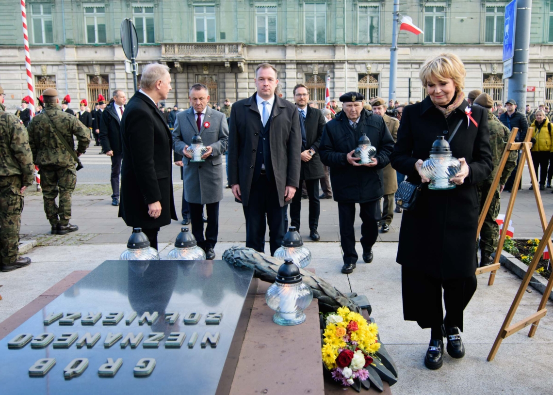 105. rocznica odzyskania niepodległości przez Polskę - uroczystości w Łodzi