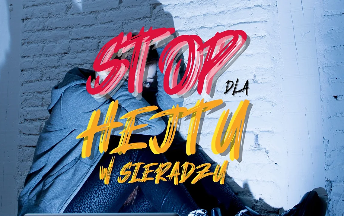 STOP dla hejtu. Uczniowie sieradzkich szkół dołączyli do ogólnopolskiej akcji 1 Stop dla hejtu w Sieradzu