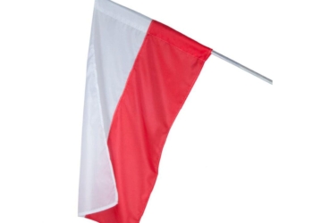 Profanacja flagi polskiej w Wieruszowie
