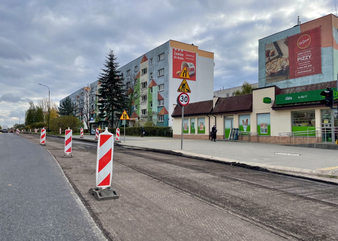 Spore utrudnienia na remontowanych ul. Przybyszewskiego i Zakładowej