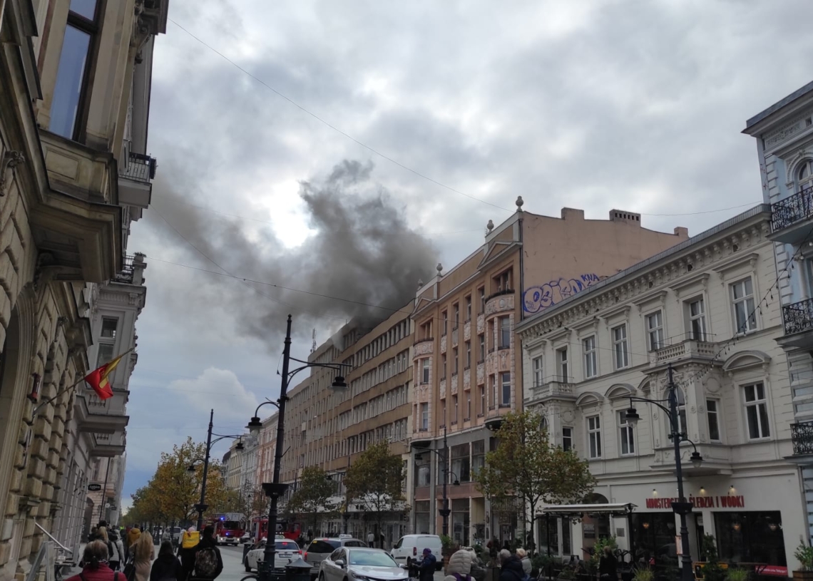 Pożar na Piotrkowskiej