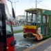 Zderzenie dwóch tramwajów na al. Piłsudskiego w Łodzi