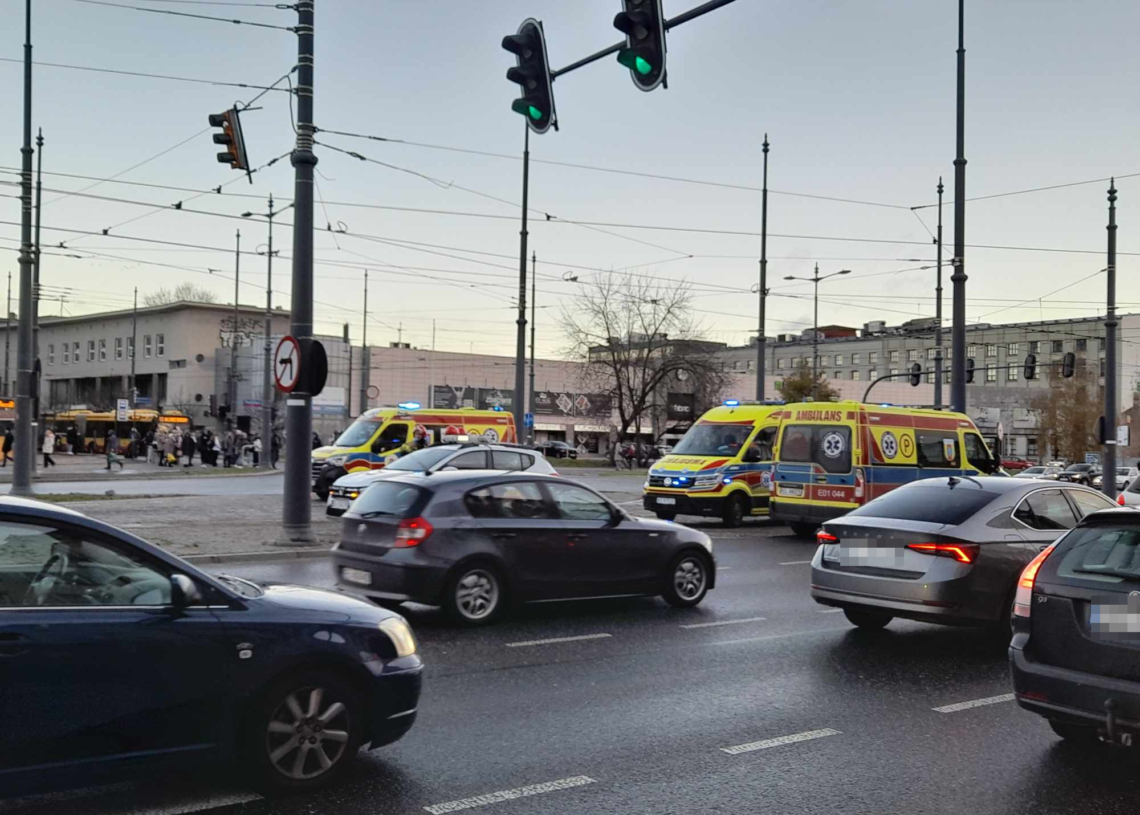 Zderzenie dwóch tramwajów na al. Piłsudskiego