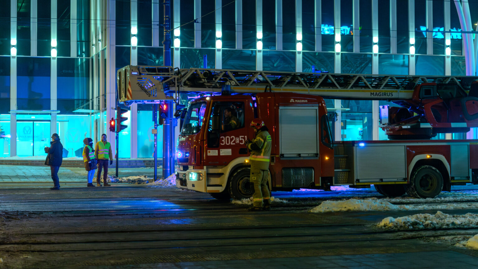 Uszkodzony przystanek Piotrkowska - Centrum