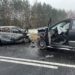 Śmiertelny wypadek na krajowej 12 w powiecie opoczyńskim. Druga osoba w stanie ciężkim 7 Wypadek DK 12. Foto. Służba Drogowa