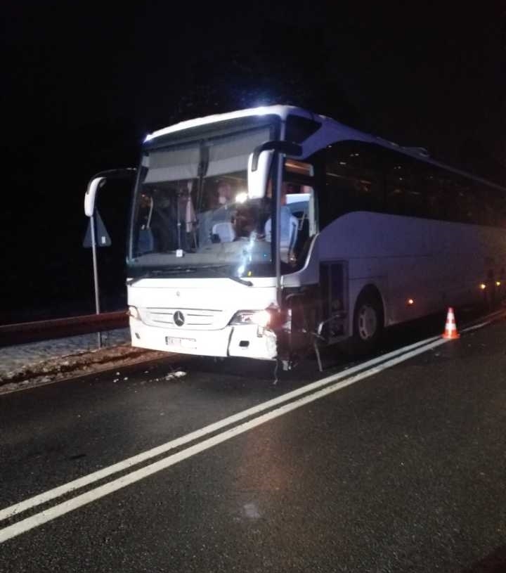 Kolizja autokaru Korony Kielce. Foto. J.Krak