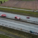 Strażacki wóz utknął w błocie przy autostradzie A1 3 Wóz strażacki OSP Wodzianki. Foto. P24