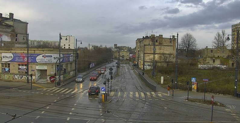 zatrzymanie ruchu tramwajowego na Dąbrowskiego