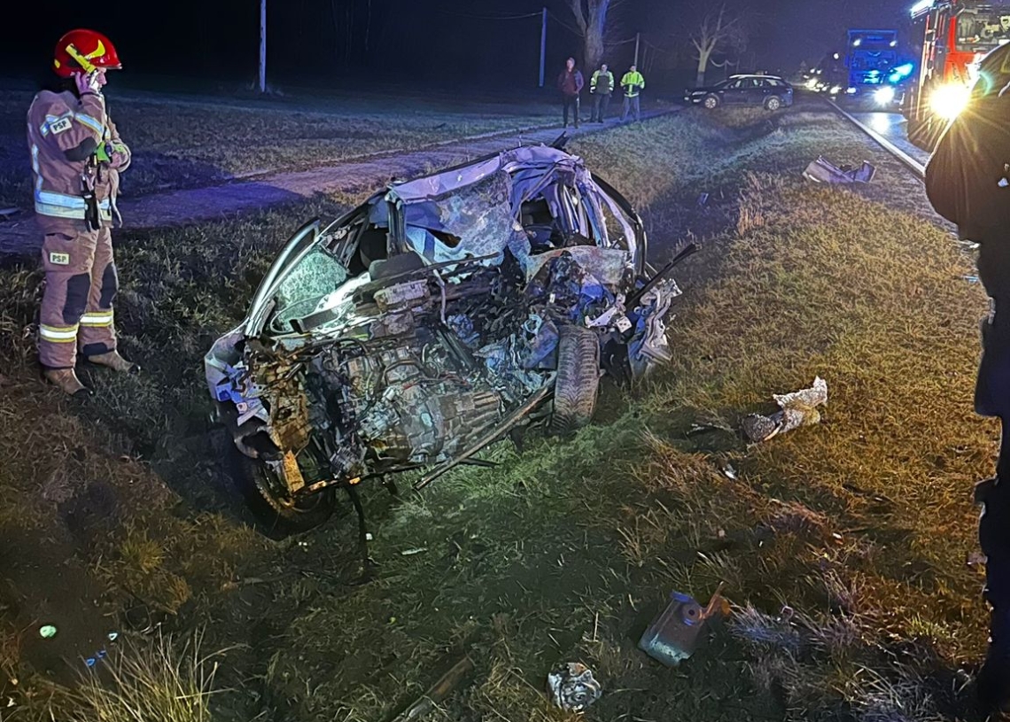 Śmiertelny wypadek na DK12 w miejscowości Jawor-Kolonia
