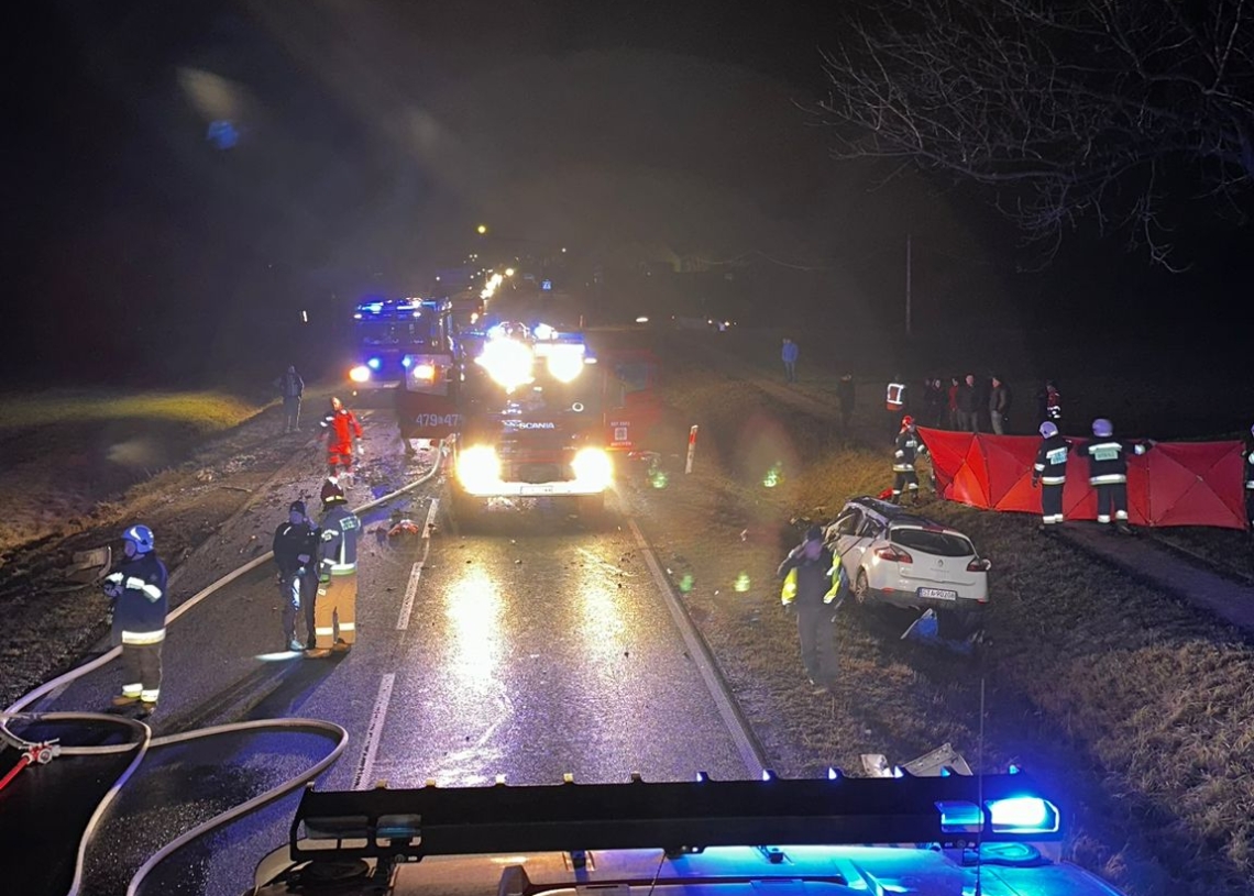 Śmiertelny wypadek na DK12 w miejscowości Jawor-Kolonia