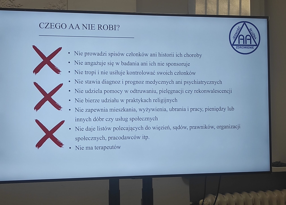 "Cała prawda o AA" w łódzkim Centrum Służby Rodzinie