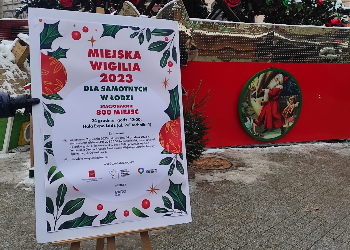 Już jutro (7 grudnia) rozpoczynają się zapisy na kolejną edycję Miejskiej Wigilii dla Samotnych i Potrzebujących
