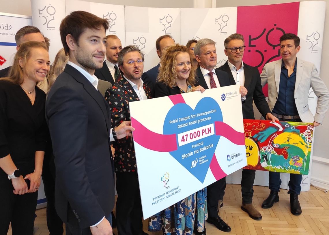 Łódzcy deweloperzy wsparli Fundację „Słonie na Balkonie”