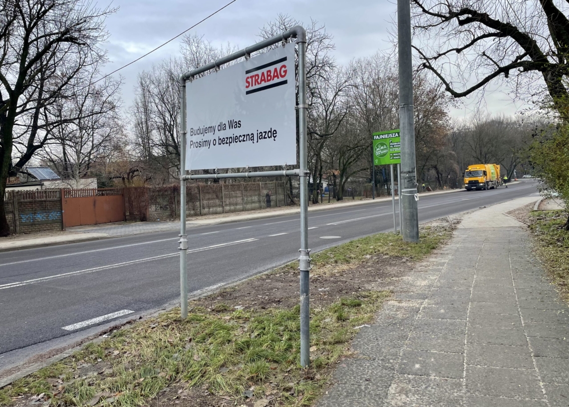 Modernizacja Krakowskiej dobiega końca, a na Śmigłego-Rydza nadal nie ma asfaltu na drugiej nitce [ZDJĘCIA + WIDEO]