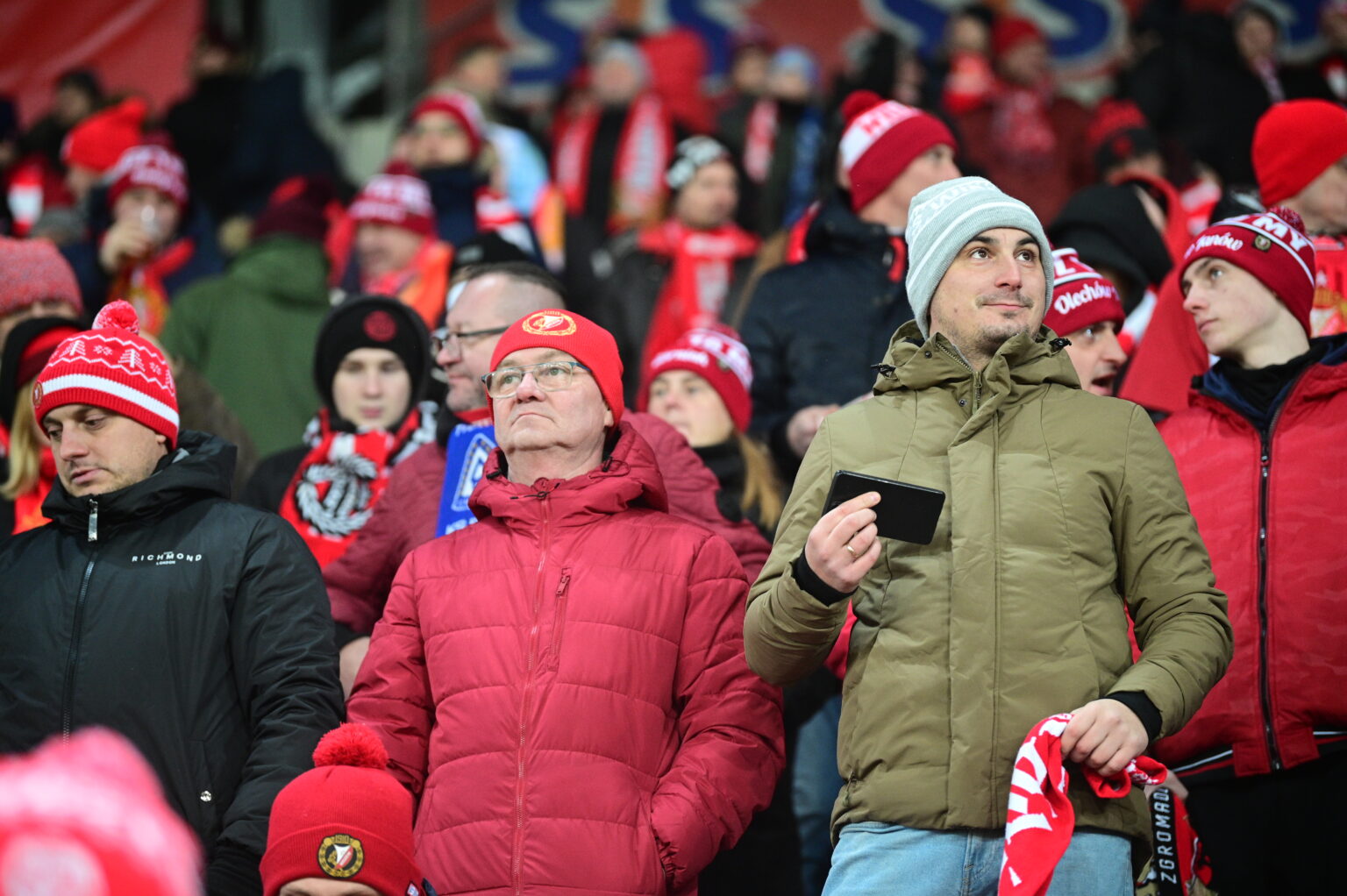 Kibice na meczu Widzew Łódź - Radomiak Radom