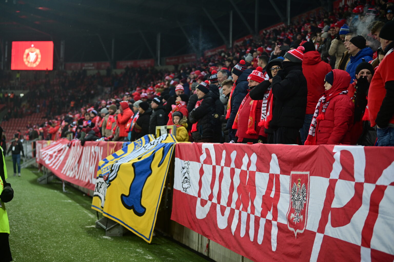 Kibice na meczu Widzew Łódź - Radomiak Radom