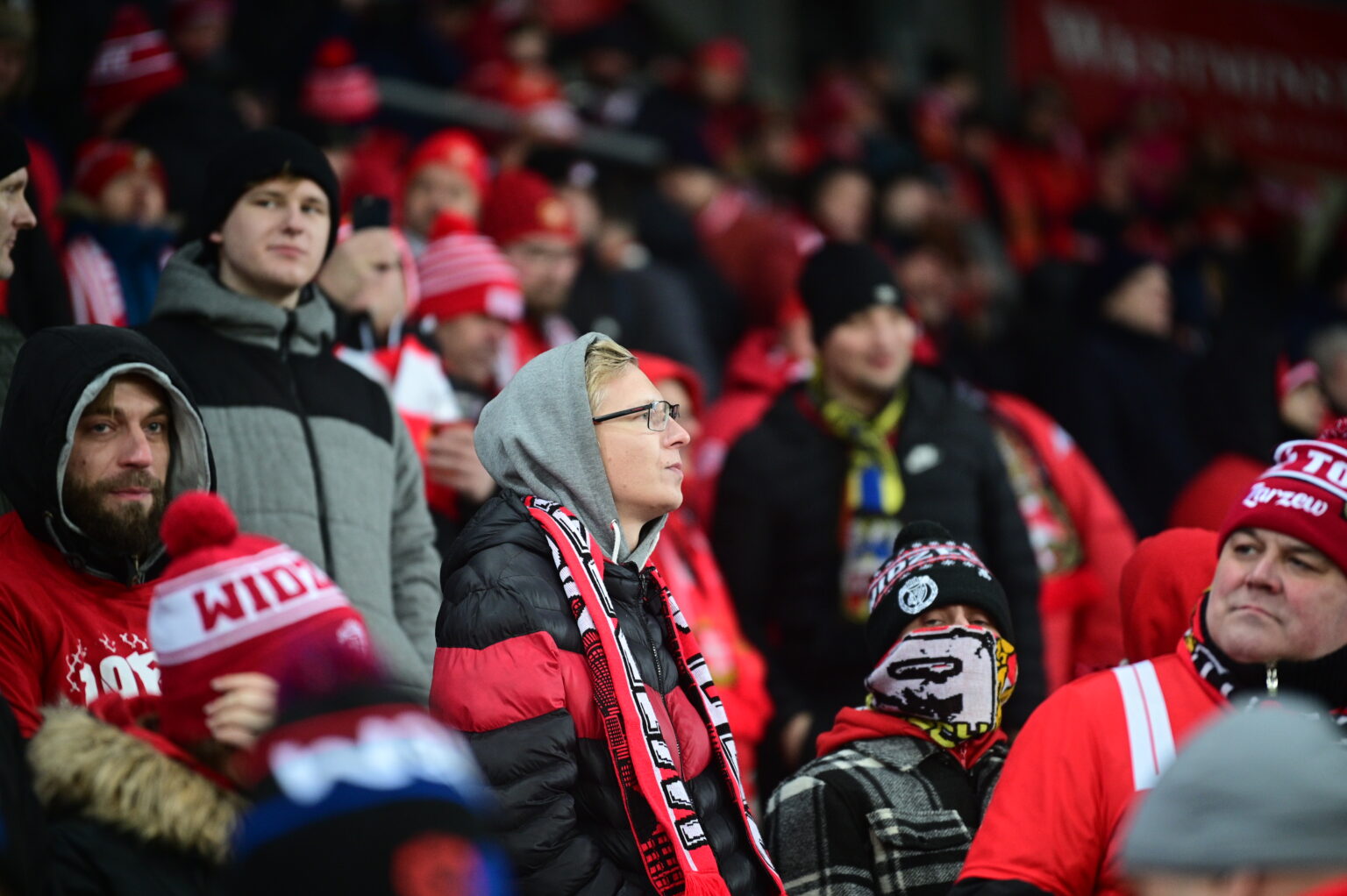 Kibice na meczu Widzew Łódź - Radomiak Radom