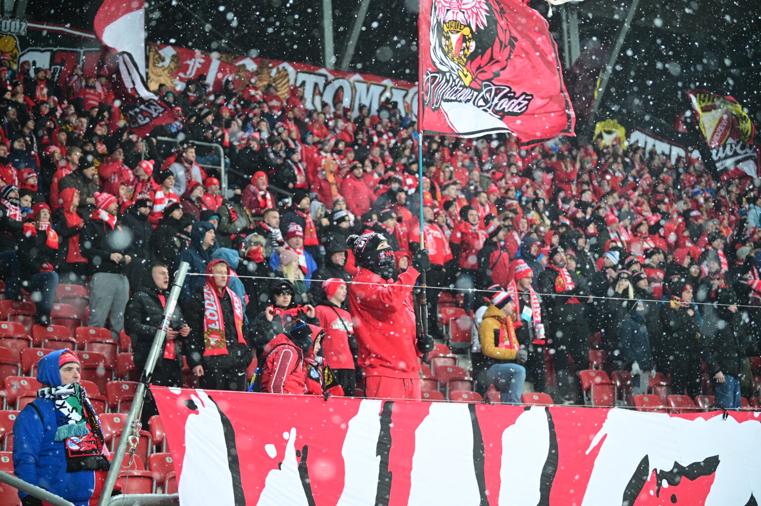 Kibice na meczu Widzew Łódź - Radomiak Radom