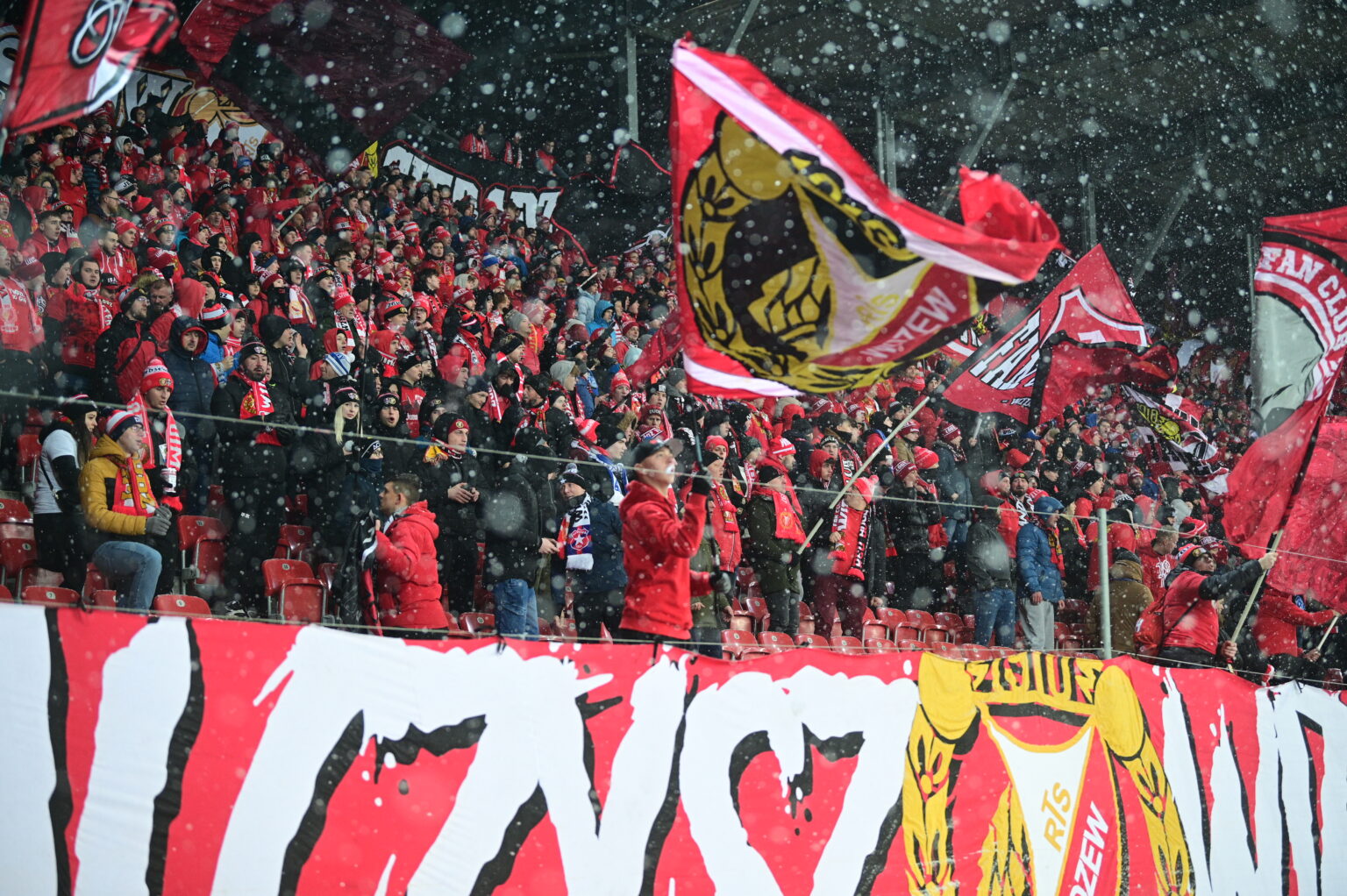Kibice na meczu Widzew Łódź - Radomiak Radom