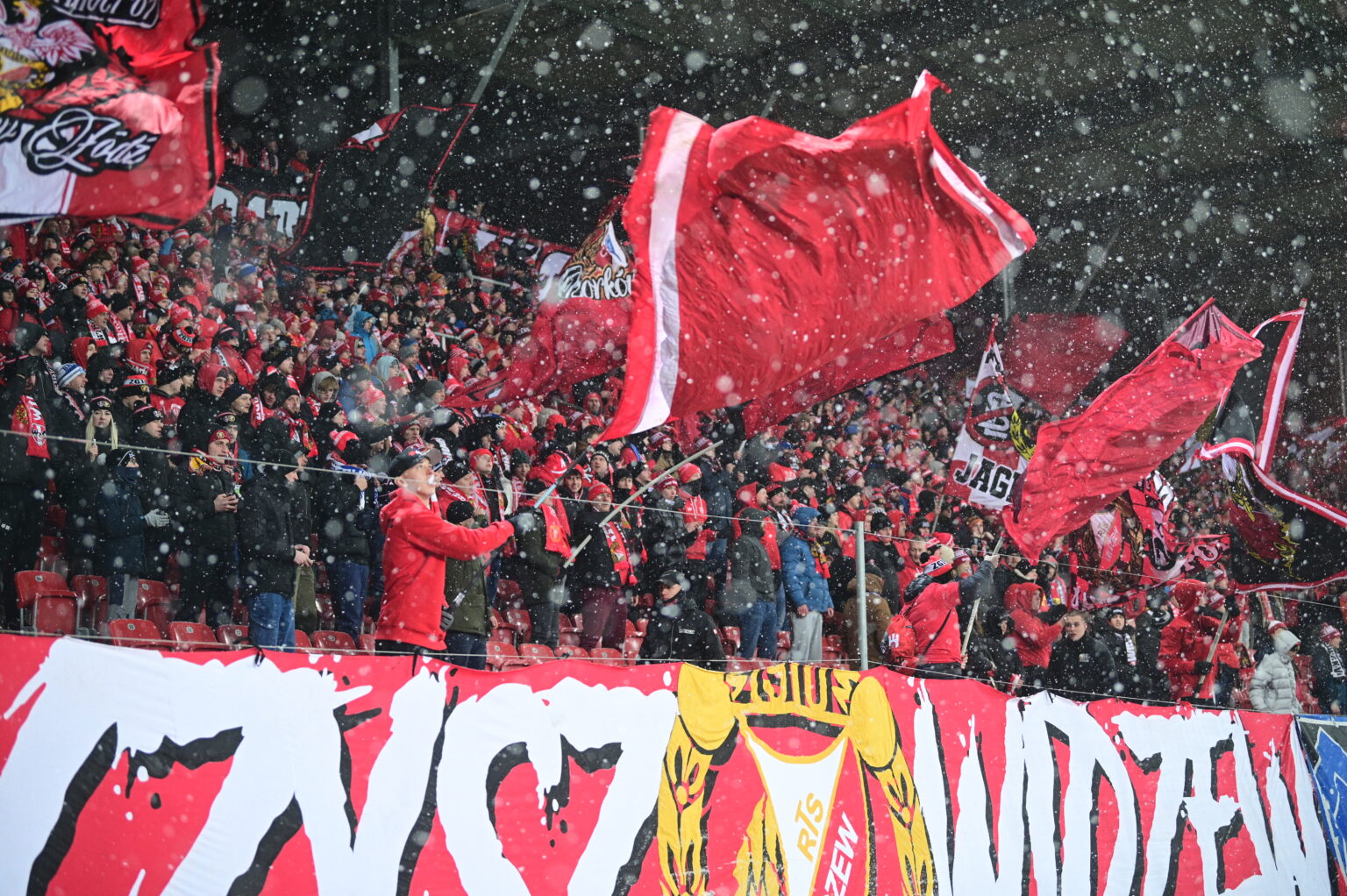 Kibice na meczu Widzew Łódź - Radomiak Radom