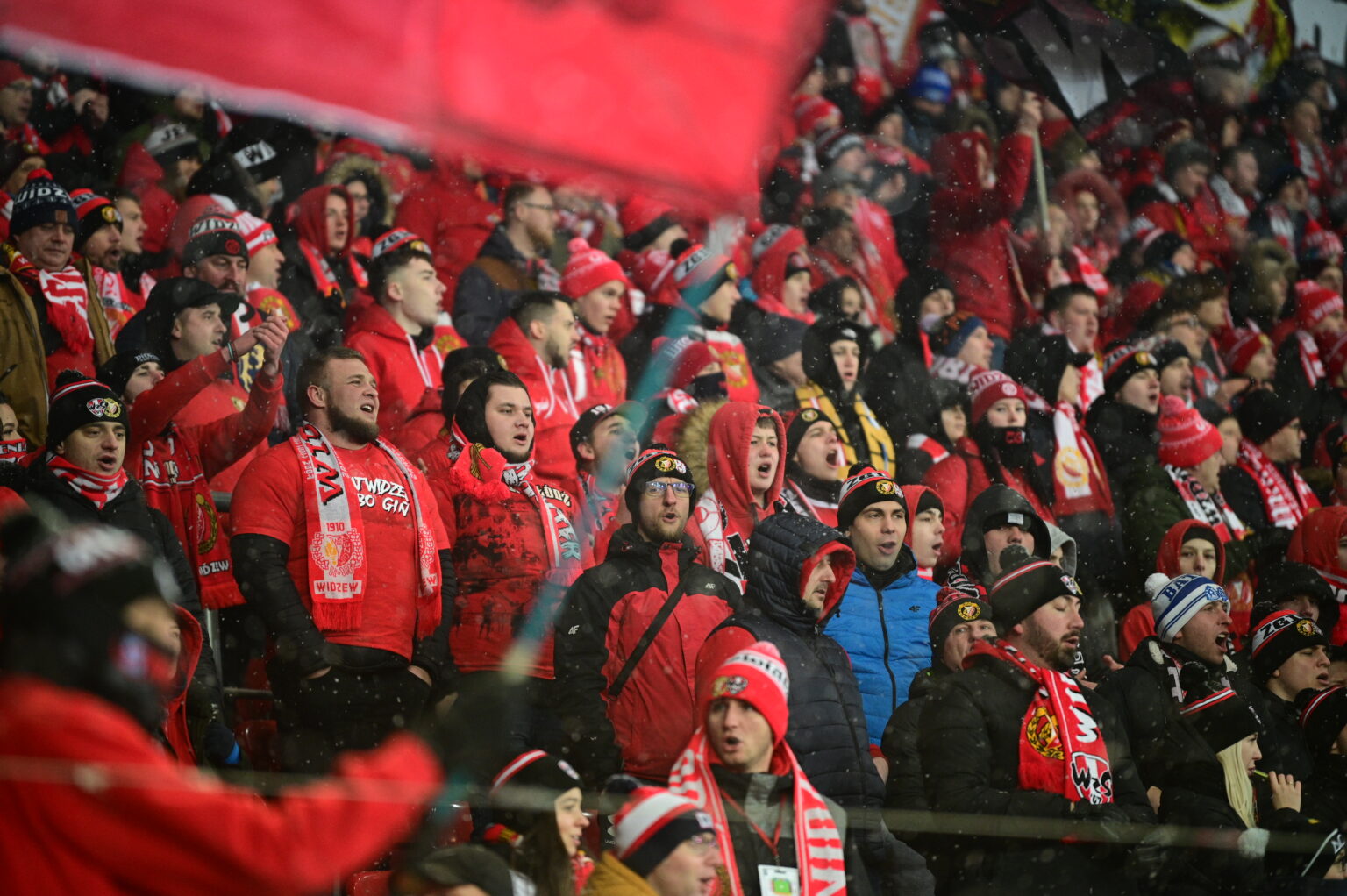 Kibice na meczu Widzew Łódź - Radomiak Radom